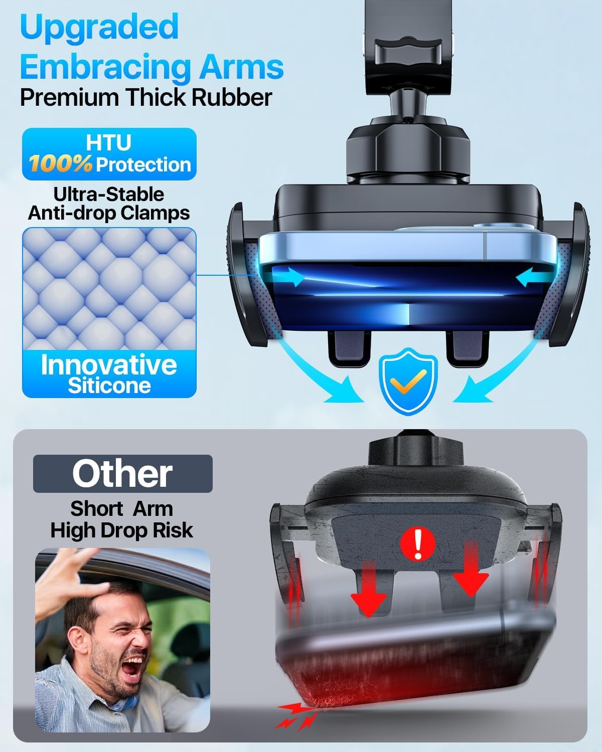 360° Military-Grade Car Phone Mount – Ultra-Stable - HardPrix .com