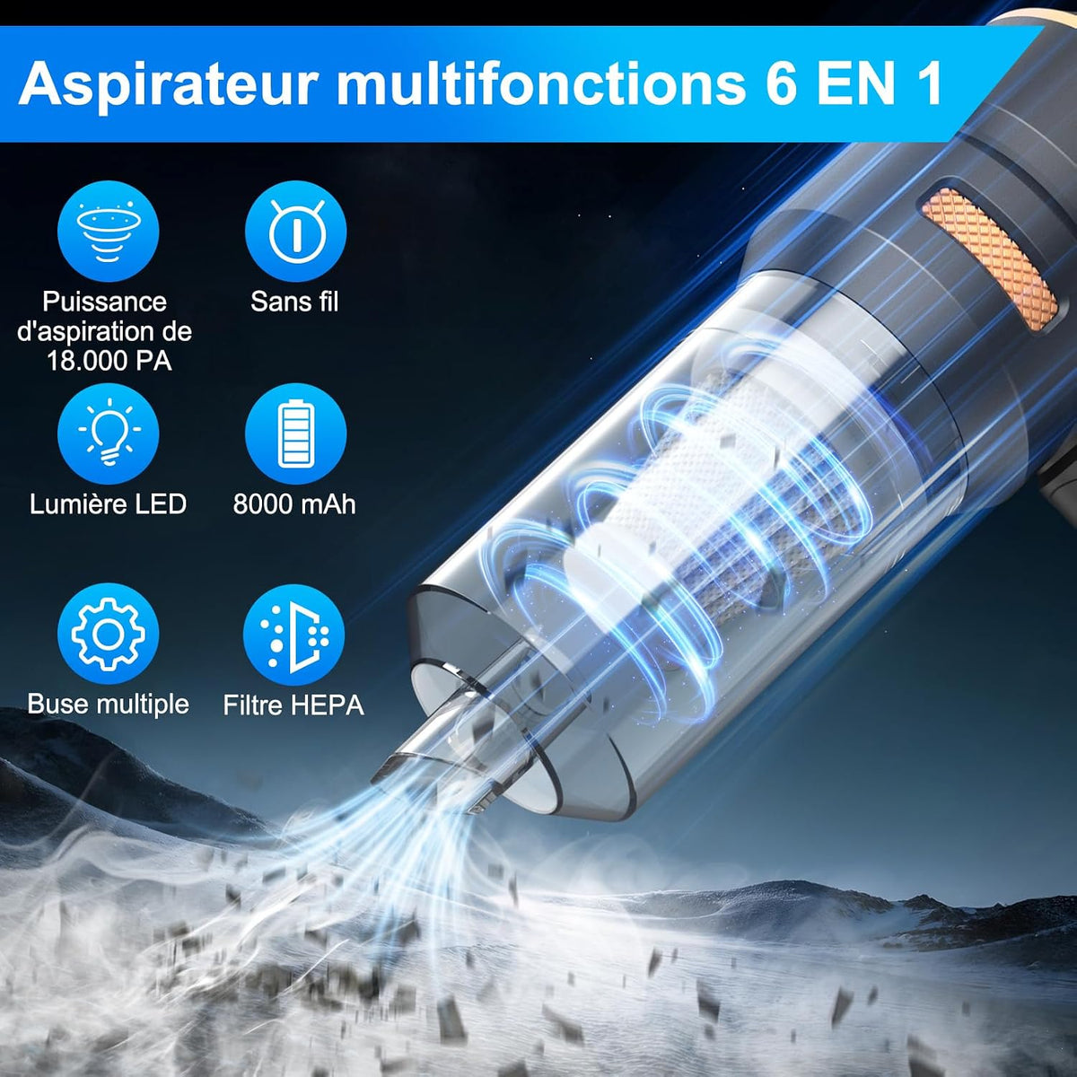 Cordless Car Vacuum - Deep Clean Your Interior Anywhere - HardPrix .com