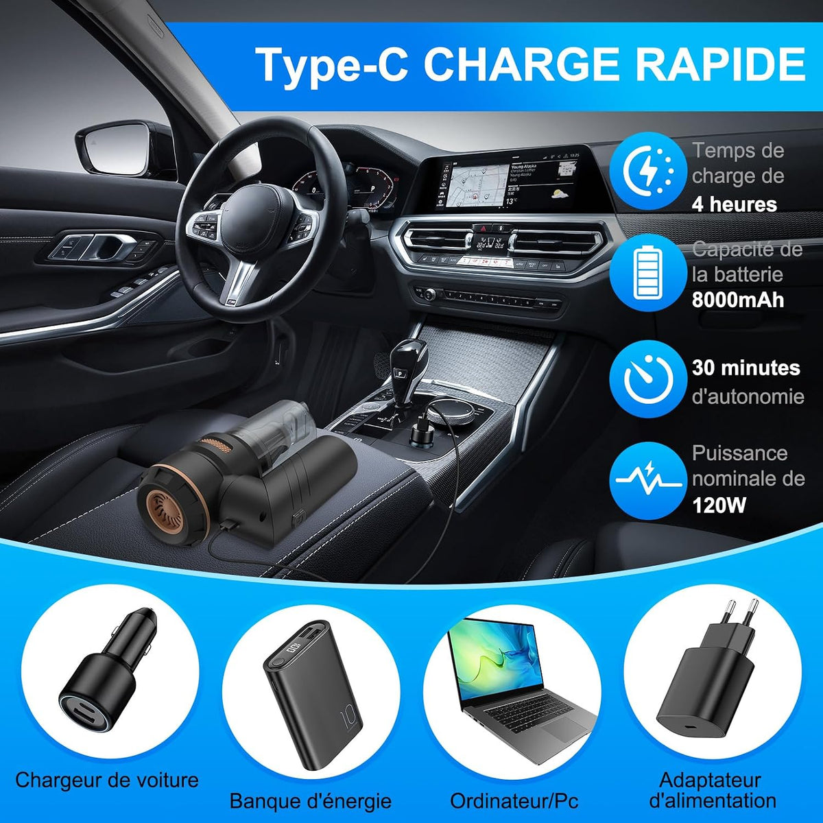 Cordless Car Vacuum - Deep Clean Your Interior Anywhere - HardPrix .com
